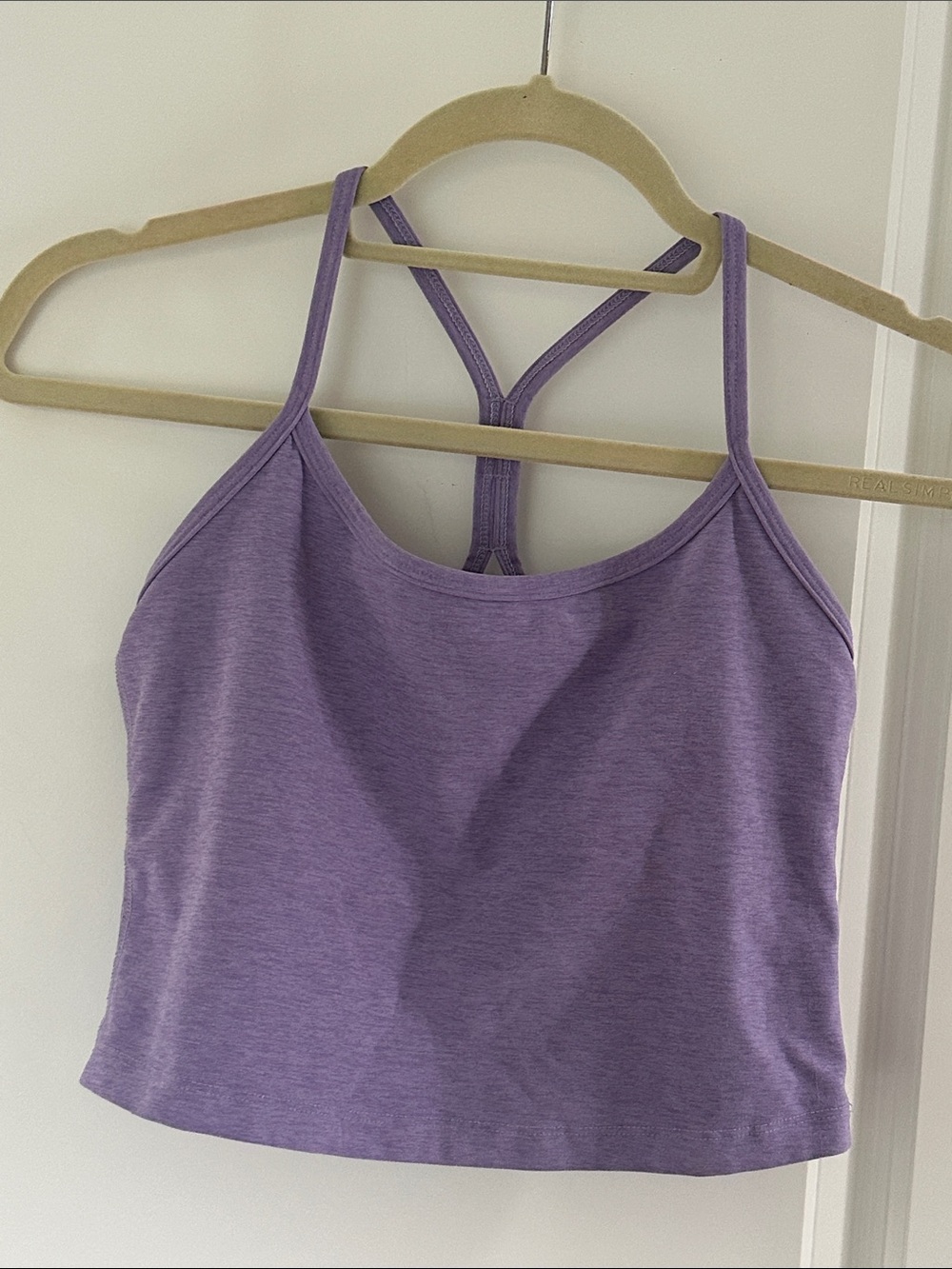 Beyond Yoga Lavender Racerback Bralette with Keyhole